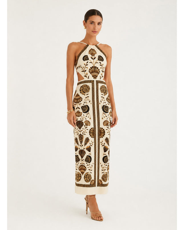 Vestido Farm Midi Sonho De Concha