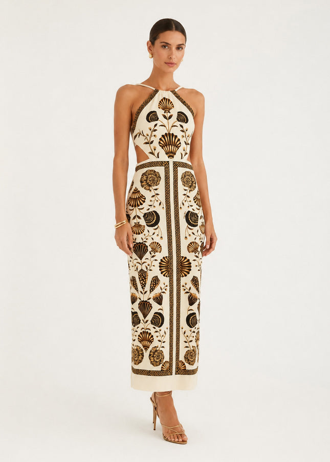 Vestido Farm Midi Sonho De Concha