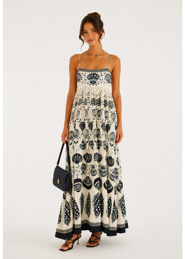Vestido Farm Midi Sonho De Concha