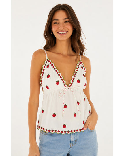 Blusa Farm Artesanal Lenco Tomatinhos