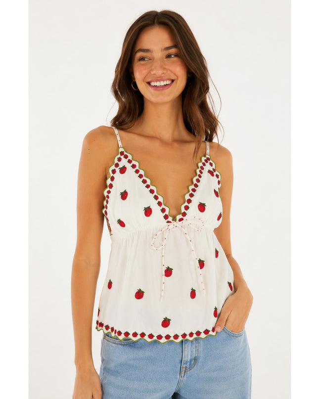 Blusa Farm Artesanal Lenco Tomatinhos