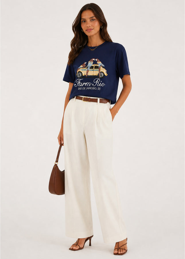 Blusa Farm T-shirt Média Taxi Araras