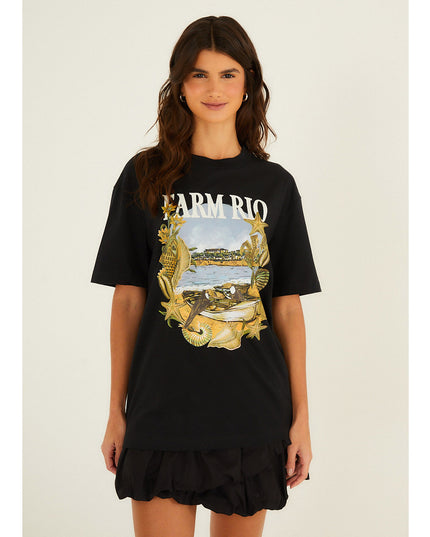 T-shirt Farm Media Moldura Conchas
