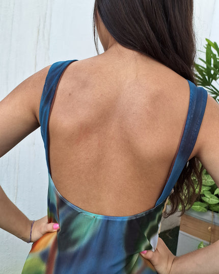 VESTIDO FARM TULE JARDIM LITORAL