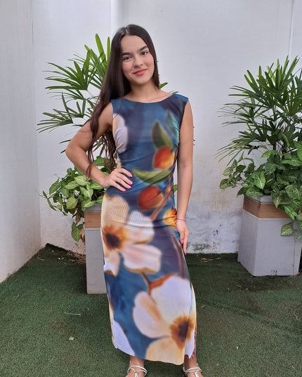 VESTIDO FARM TULE JARDIM LITORAL