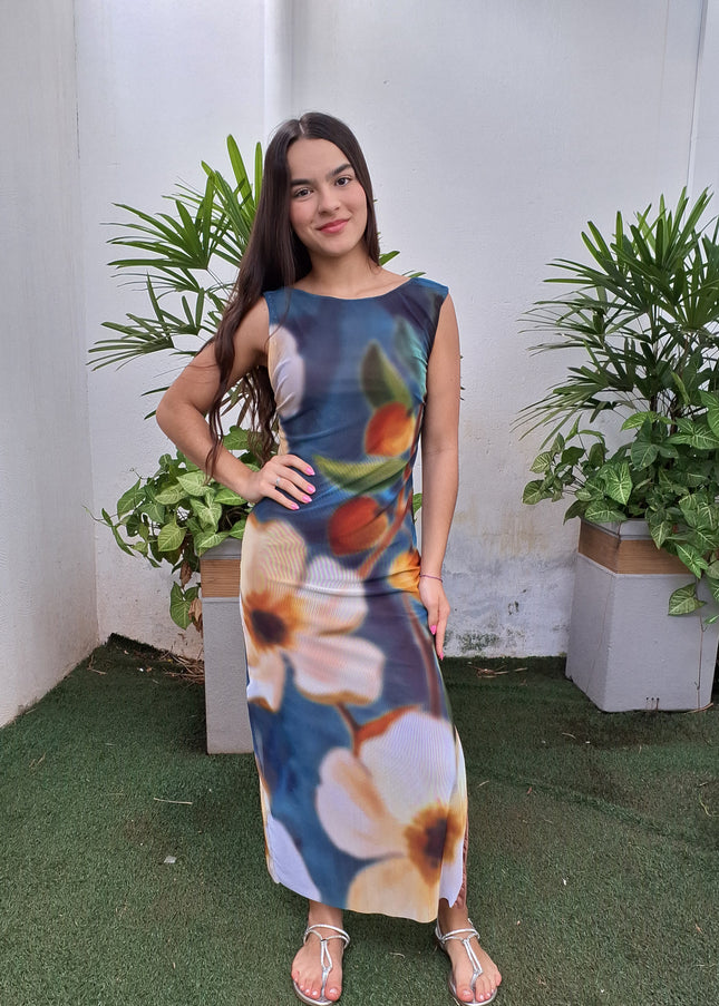 VESTIDO FARM TULE JARDIM LITORAL