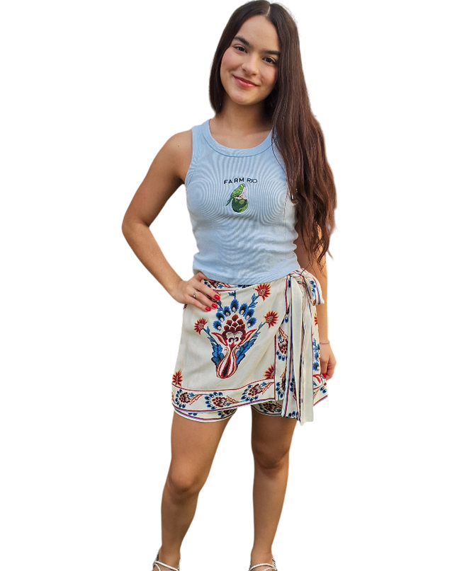 SHORT FARM ESTAMPADO SAIA INDRA