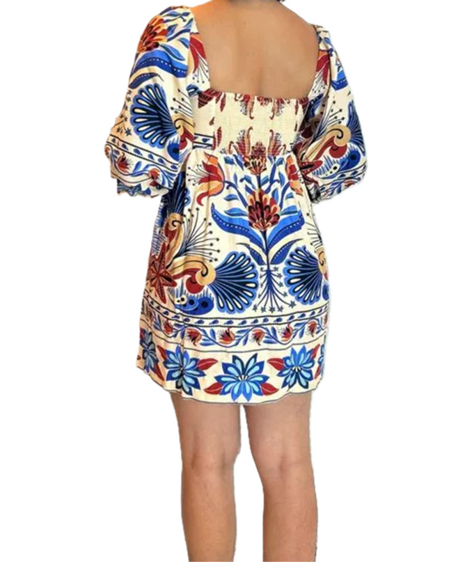 VESTIDO FARM CURTO SONHO DE MAR