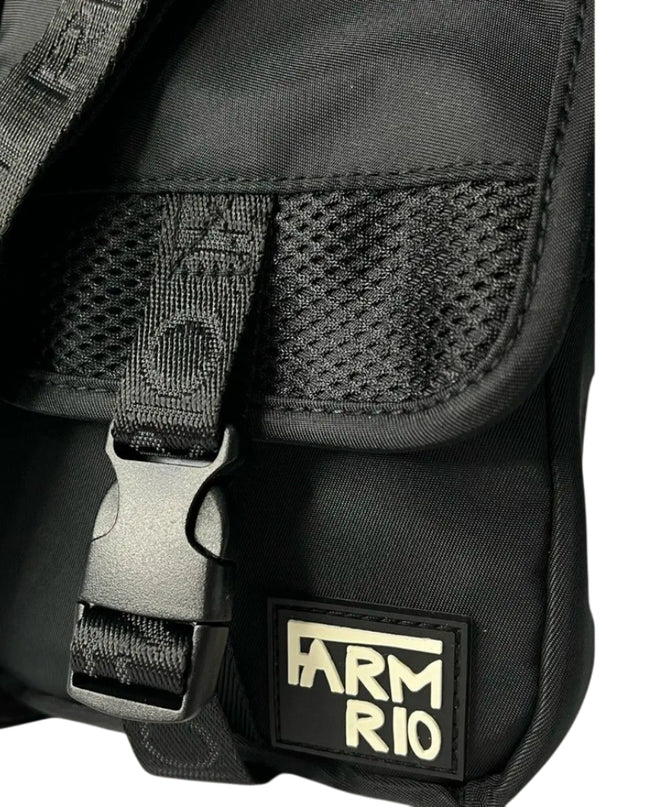 BOLSA FARM FERVO GRAFICO TROPI PRETA