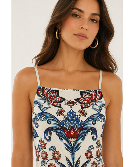Vestido Farm Alças Encanto Boho