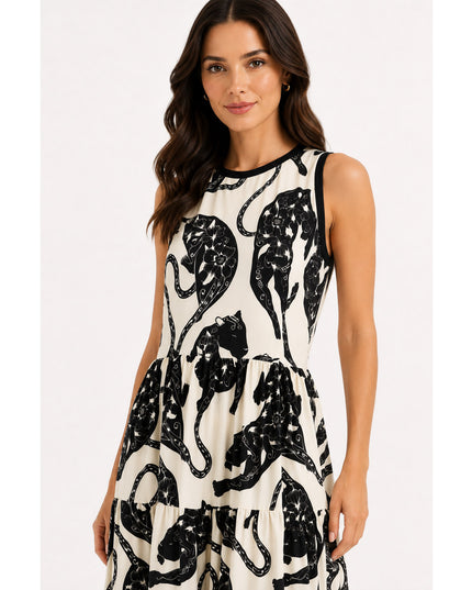 Vestido Farm Marias Estampado Amor De Pantera