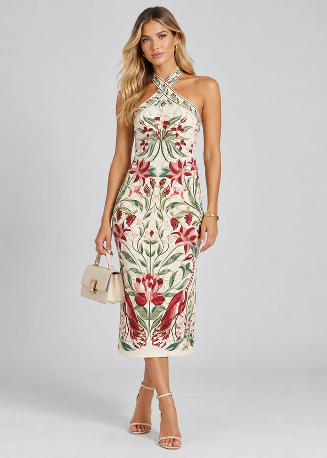 Vestido Farm Midi Jardim Vitral