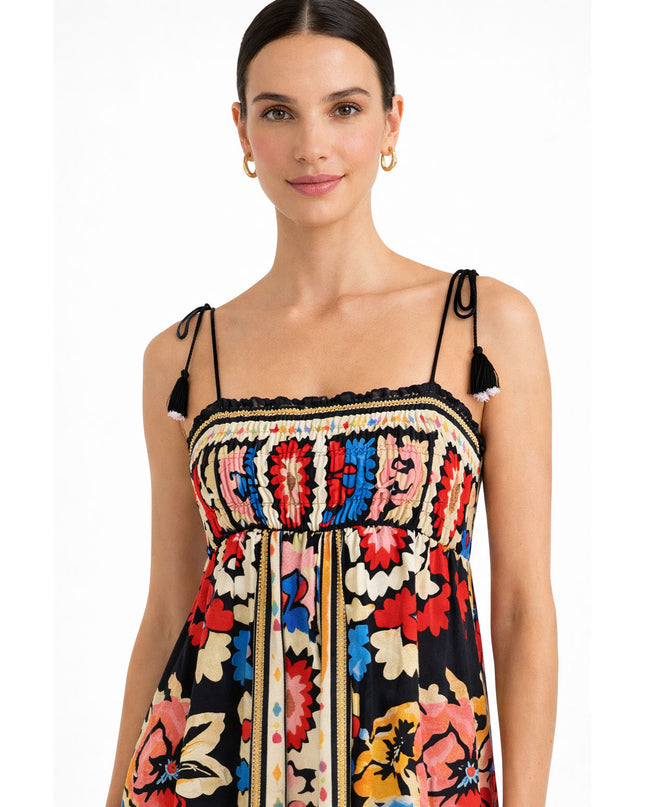 Vestido Farm Longo Antuerpia Lenço