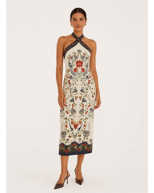 Vestido Farm Midi Sonho De Morango