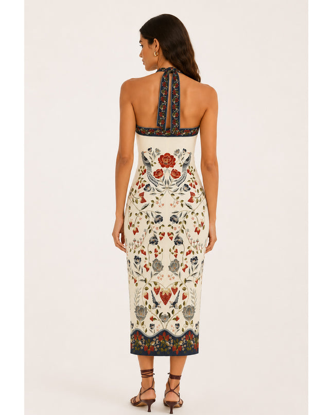 Vestido Farm Midi Sonho De Morango
