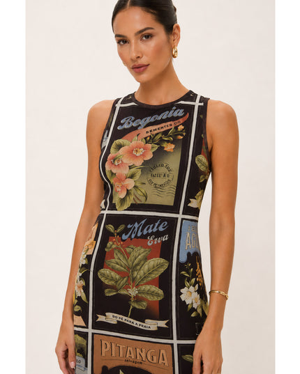 Vestido Farm Tule Selos Do Brasil