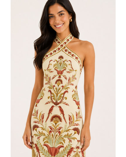 Vestido Farm Midi Jardim Louise