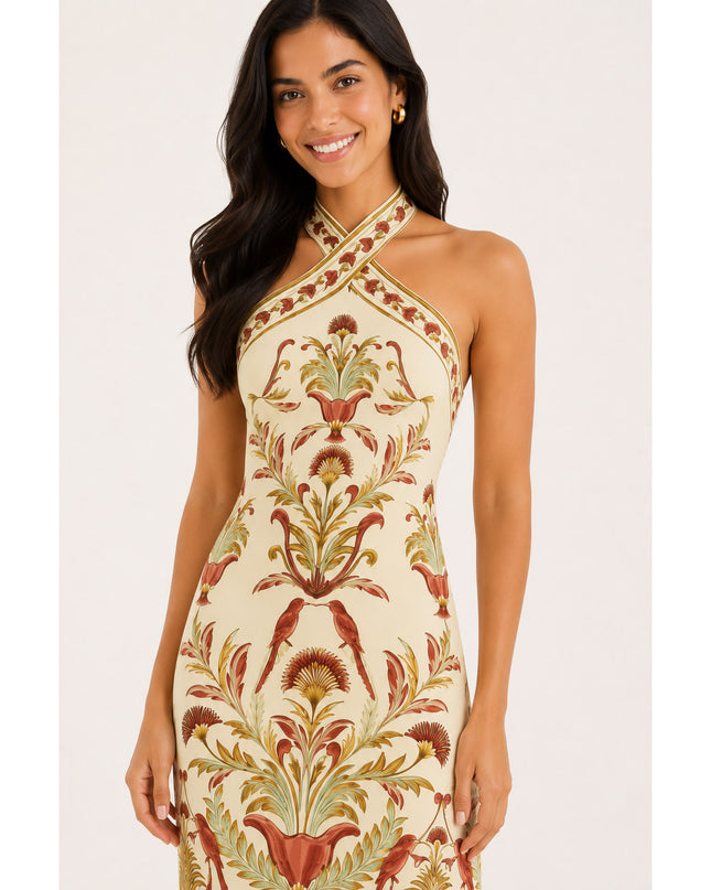 Vestido Farm Midi Jardim Louise