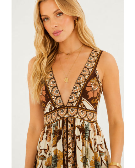 Vestido Farm Romance de Pássaro