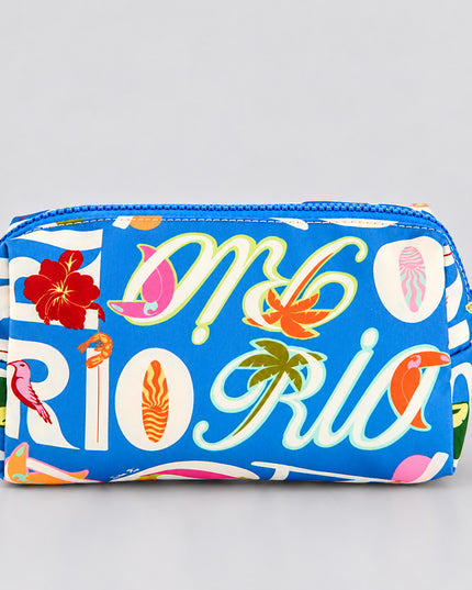 Maxi Necessaire Farm Ora Bolas P Praia Estampada