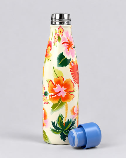 Garrafa Farm Glub Glub 500ml Praia Floral Havaino