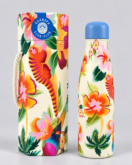 Garrafa Farm Glub Glub 500ml Praia Floral Havaino