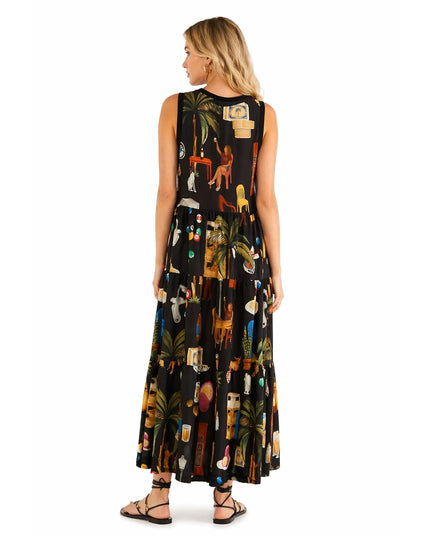 Vestido Cropped Farm Estampado Boteco Carioca