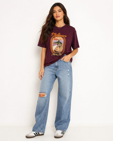 Blusa Farm T Shirt Bem Vinda Ao Rio