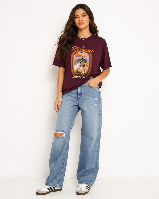 Blusa Farm T Shirt Bem Vinda Ao Rio