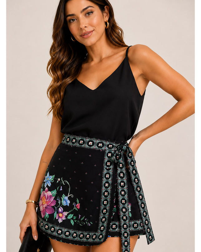 Short Saia Farm Flor De Outono