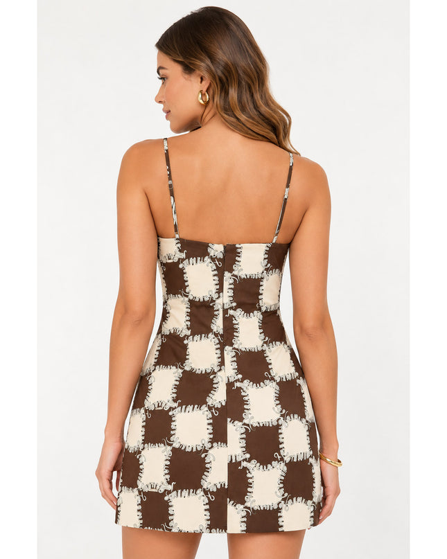 Vestido Farm Curto Estampado Ritmo Carioca