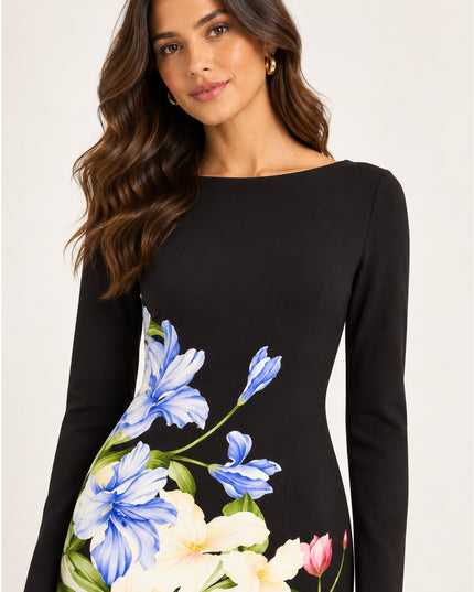 Vestido Curto Estampado Céu de Flor