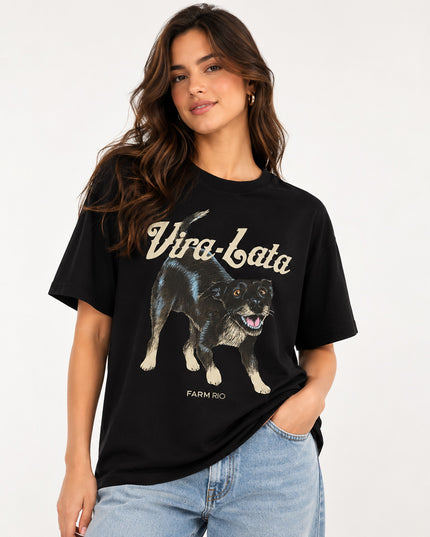 T-shirt Farm Média Vira Lata Malhado