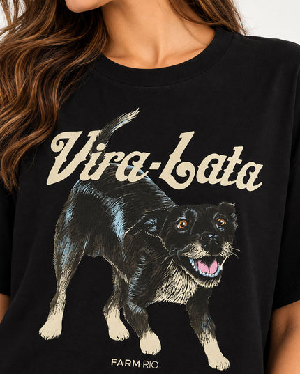 T-shirt Farm Média Vira Lata Malhado