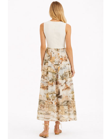 Vestido Farm Longo com Estampa Rio de Janeiro