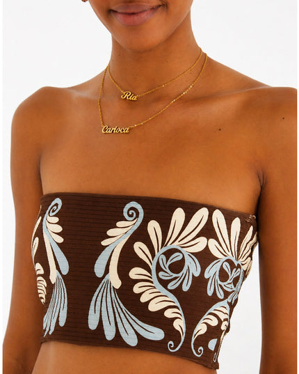 Top Reto Estampado Coletânea Tropical