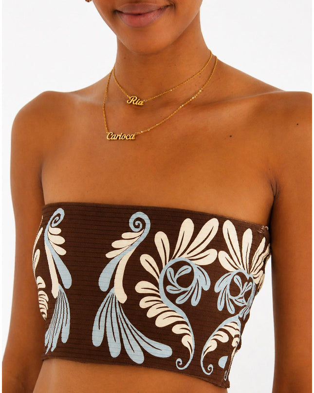 Top Reto Estampado Coletânea Tropical
