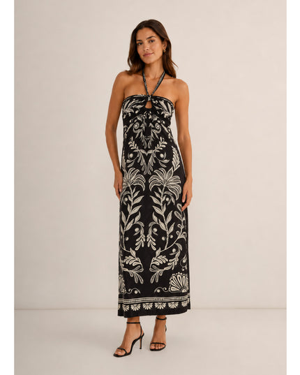 Vestido Farm Longo Coqueiro Sereno