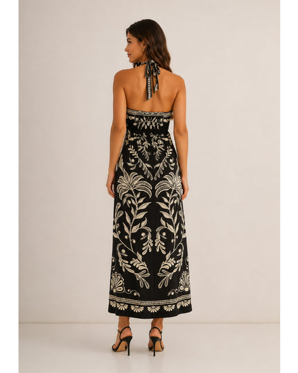 Vestido Farm Longo Coqueiro Sereno