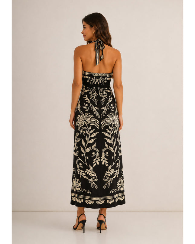 Vestido Farm Longo Coqueiro Sereno