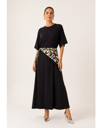 Vestido Farm Longo Lenço Ararinha