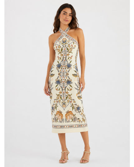 Vestido Farm Midi Flor Do Deserto