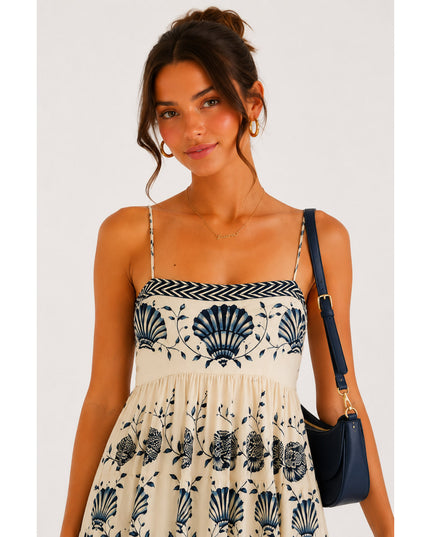 Vestido Farm Midi Sonho De Concha