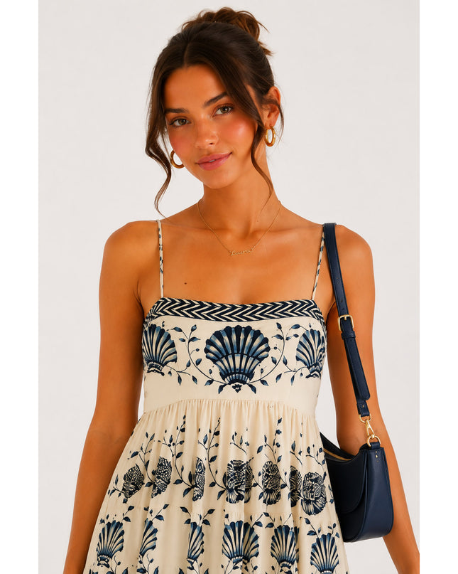 Vestido Farm Midi Sonho De Concha