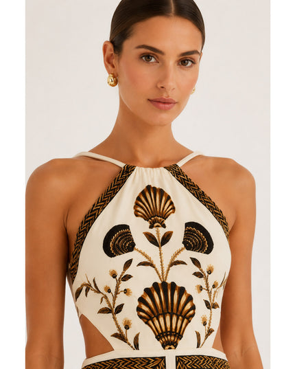 Vestido Farm Midi Sonho De Concha