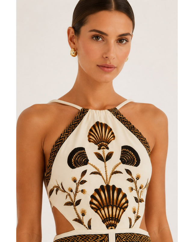 Vestido Farm Midi Sonho De Concha