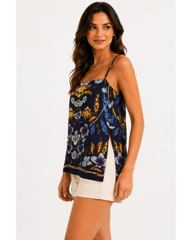 Blusa Farm Regata Floral Maye Azul
