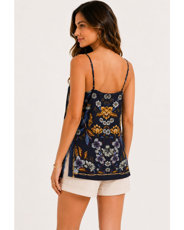Blusa Farm Regata Floral Maye Azul