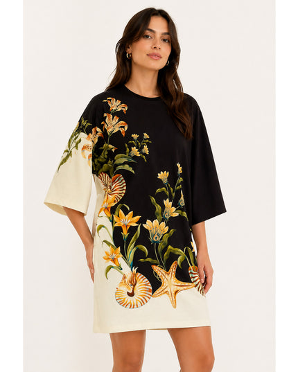 Vestido Farm T-shirt Big Concha Surreal