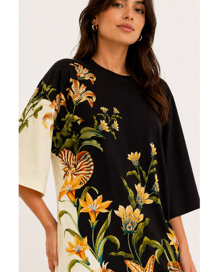 Vestido Farm T-shirt Big Concha Surreal